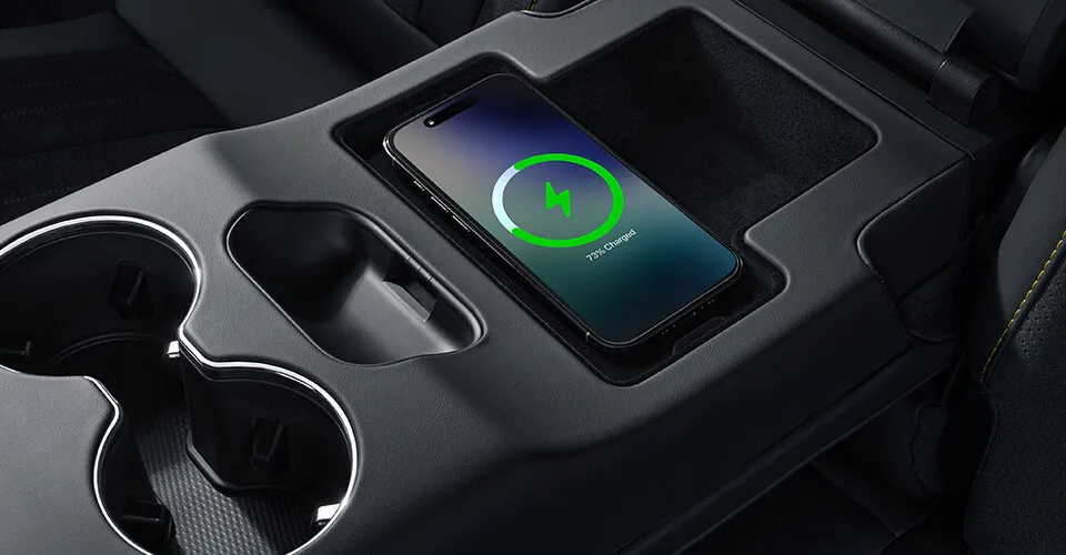 Rear Armrest Wireless Charging
