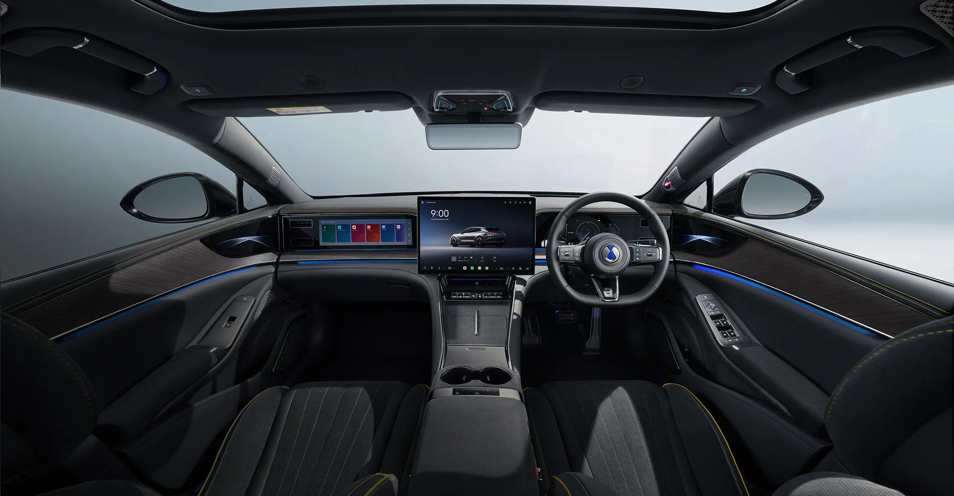DENZA Z9 GT interior — Black Suede