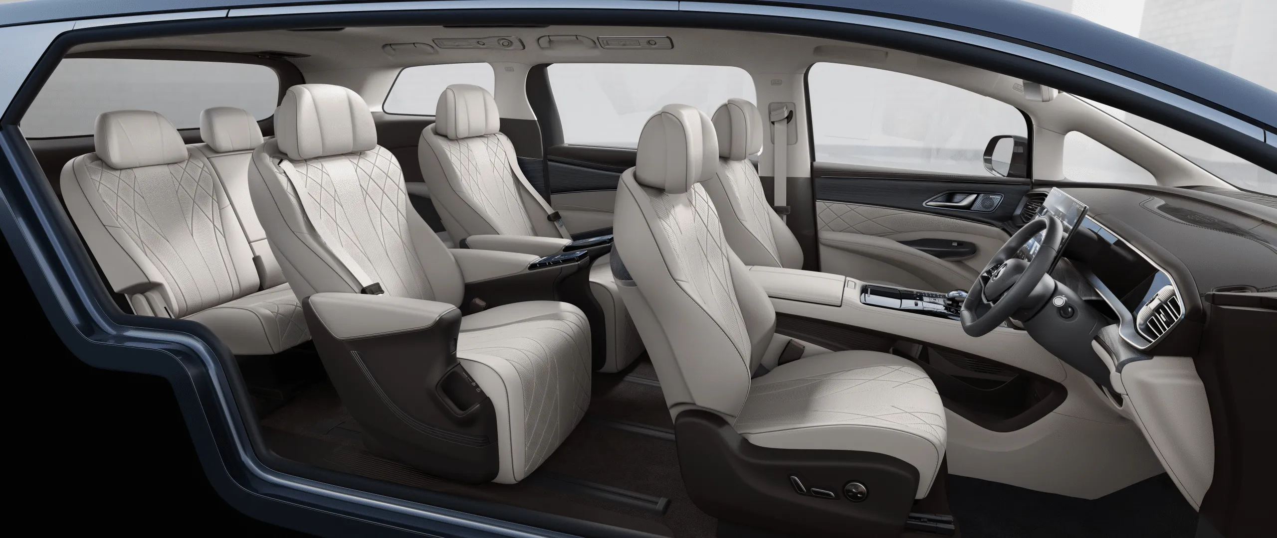 DENZA D9 interior — Beige